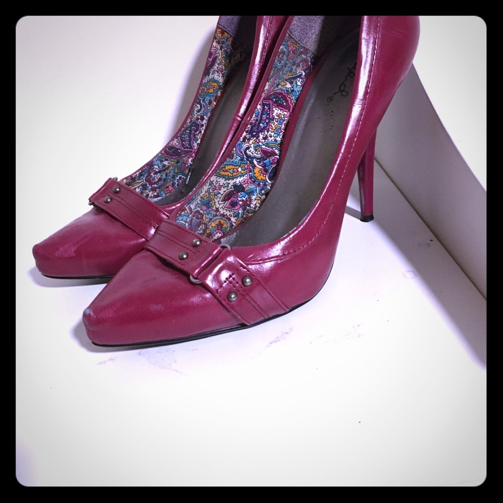 Maroon heels